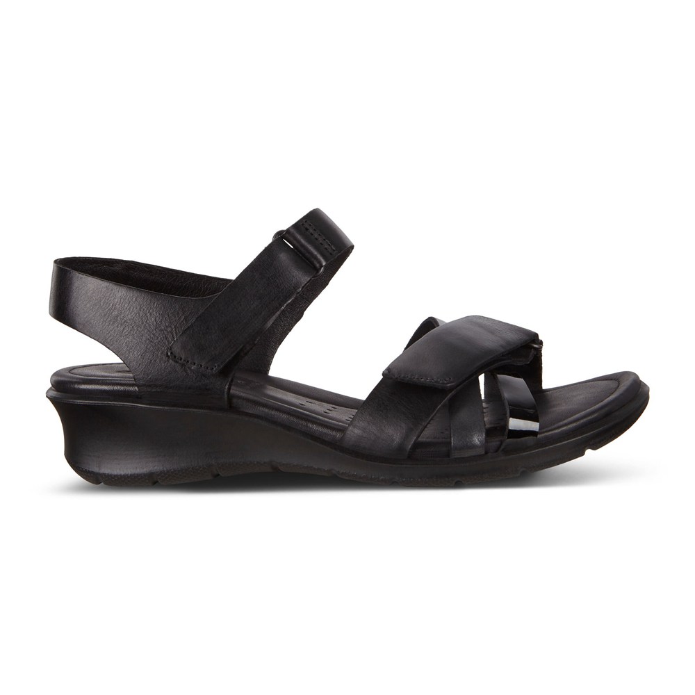 Sandalias Mujer - ECCO Felicia Adjustable Strap - Negros - MTU813270